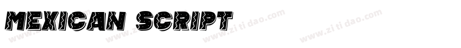 Mexican script字体转换